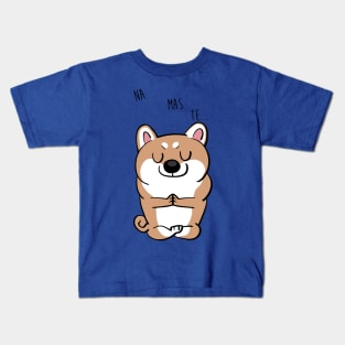 Namaste Shiba Inu Kids T-Shirt